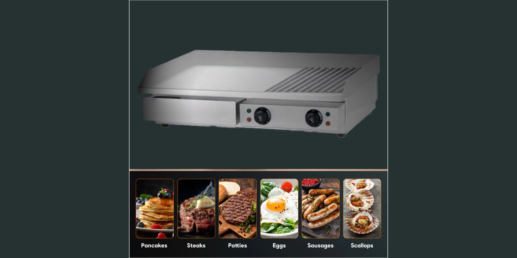Electric Countertop Griddle