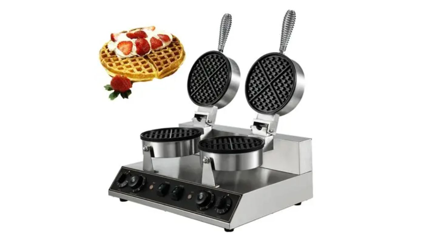 Rotating waffle maker